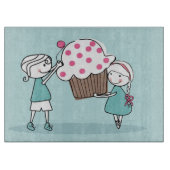 カップケーキ愛 カッティングボード (正面)