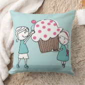 カップケーキ愛 クッション (ブランケット)