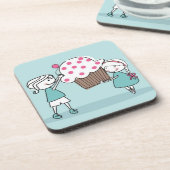 カップケーキ愛 コースター (左側)