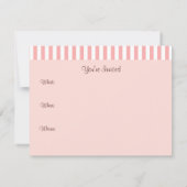 カップケーキ招待状 招待状 (裏面)