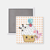 カップケーキ攻撃!(>_<) マグネット (正面/裏面)