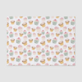 カップケーキ柄 薄葉紙 (正面)