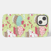 カップケーキ柄 iPhoneケース (裏面横)
