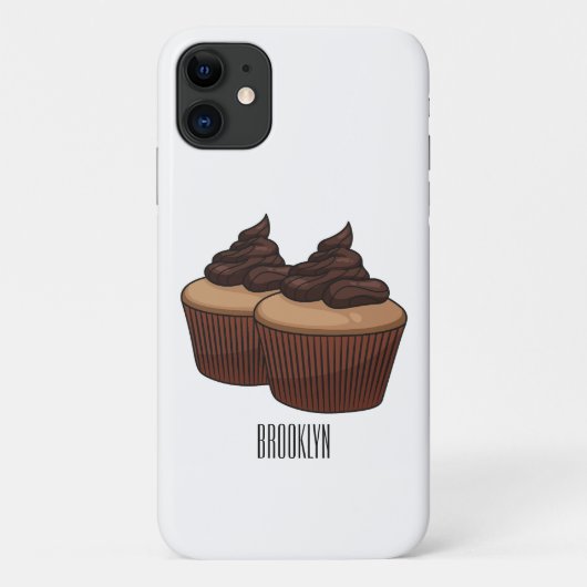 カップケーキ漫画イラストレーション Case-Mate iPhoneケース (裏面)
