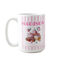 カップケーキ甘い誕生日ガールウォーター色マグカップ