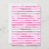 カップケーキ甘い誕生日パーティーガールウォーター色1 招待状 (裏面)