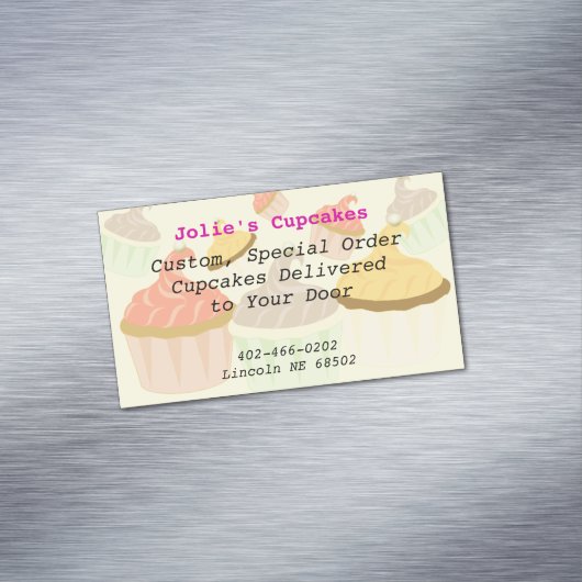 カップケーキ用名刺マグネット マグネット名刺 (インサイチュ)