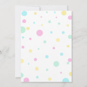 カップケーキ第1バースデー招待状アーリトルカップケーキ 招待状 (裏面)