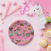 カップケーキ紙プレート ペーパープレート (パーティー)