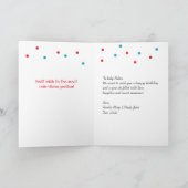 カップケーキ誕生日カーパーソナライズされたド カード (内部)