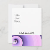 カップケーキ誕生日パーティーの招待 招待状 (裏面)