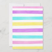 カップケーキ誕生日招待状 招待状 (裏面)