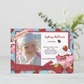 カップケーキ誕生日 招待状 (スタンド正面)