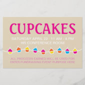 カップケーキ販売チラシ チラシ (正面)