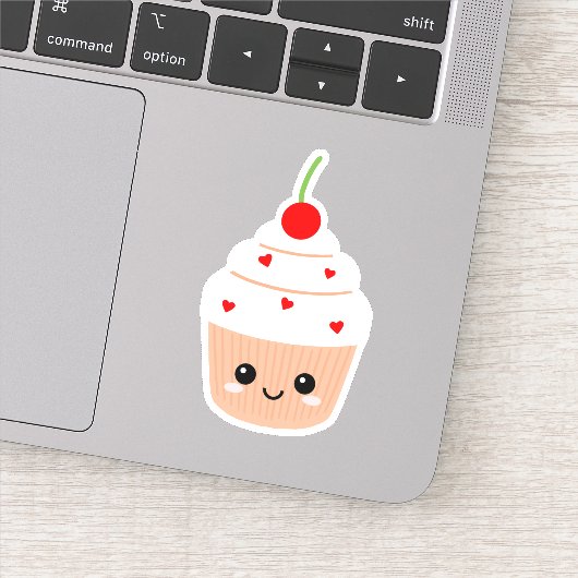 カップケーキ顔水瓶等のビニールシール シール (詳細)