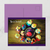 カップケーキ インビテーションポストカード (正面/裏面)