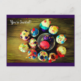 カップケーキ インビテーションポストカード