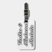 カップケーキ ウォッカ ハクナマタタ 面白い ラゲッジタグ (正面縦)