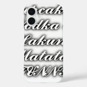 カップケーキ ウォッカ ハクナマタタ 面白い iPhone 16ケース