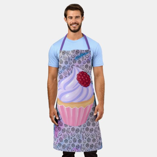 カップケーキ エプロン (着用した状態)