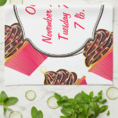 カップケーキ キッチンタオル (折り畳み)