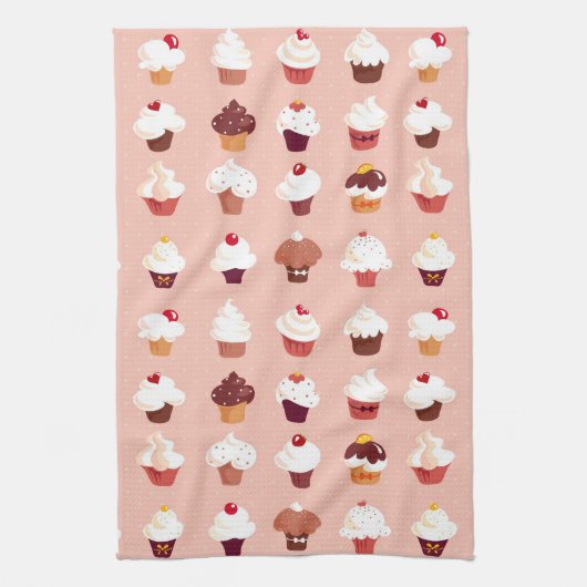 カップケーキ キッチンタオル (縦)