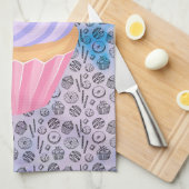 カップケーキ キッチンタオル (四つ折り)