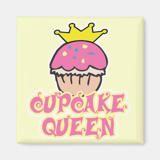 カップケーキ クイーン マグネット (正面)