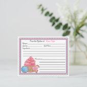 カップケーキ&クッキーベーキング料理レシピカード (スタンド正面)