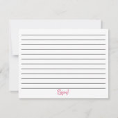 カップケーキ&クッキーベーキング料理レシピカード (裏面)