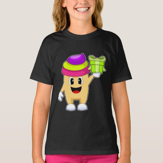 カップケーキ クリスマスパッケージ Tシャツ (正面)