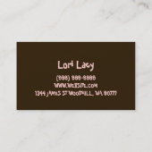 カップケーキ,ケーキ,ベーカリー名刺 名刺 (裏面)