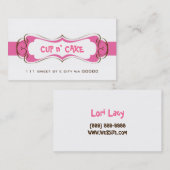 カップケーキ，ケーキ，ベーカリー名刺 名刺 (正面/裏面)