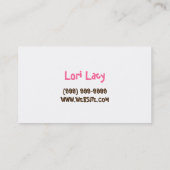 カップケーキ，ケーキ，ベーカリー名刺 名刺 (裏面)