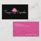 カップケーキ,ケーキ,食べ物,ケータリング,ベーカリー業 名刺 (正面/裏面)