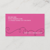 カップケーキ,ケーキ,食べ物,ケータリング,ベーカリー業 名刺 (裏面)