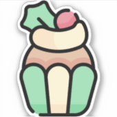 カップケーキ シール (正面)