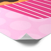 カップケーキ スイート キッズ ぬりえ壁アートプリント ポスター (角)