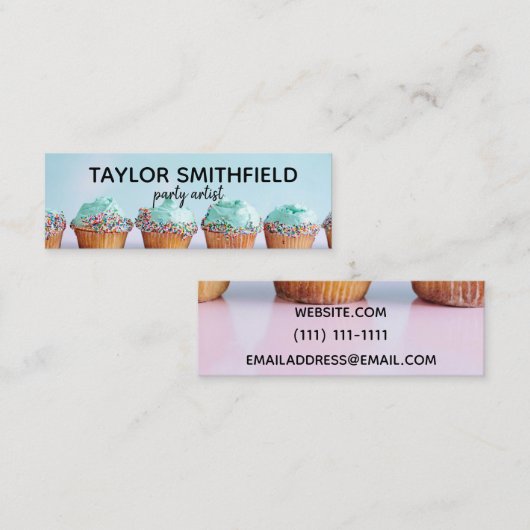カップケーキ スキニー名刺 (正面/裏面)