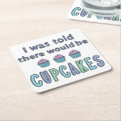 カップケーキ スクエアペーパーコースター (アングル)