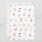 カップケーキ&スタッドマフィンジョイントパーティの招待状 招待状 (裏面)