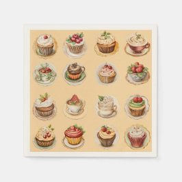 カップケーキ スタンダードカクテルナプキン