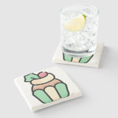 カップケーキ ストーンコースター (横)