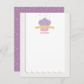 カップケーキ スプリンクル 感謝ノート ノートカード (正面/裏面)