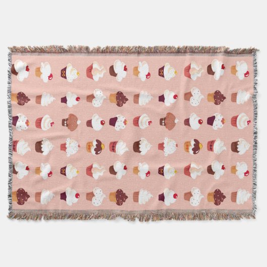 カップケーキ スローブランケット (正面)