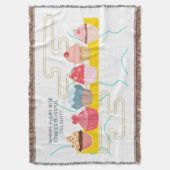 カップケーキ スローブランケット (正面縦)