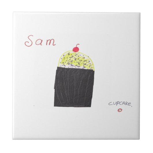 カップケーキ タイル (正面)