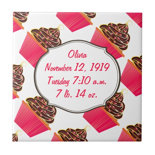 カップケーキ タイル (正面)