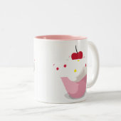 カップケーキ ツートーンマグカップ (正面右)