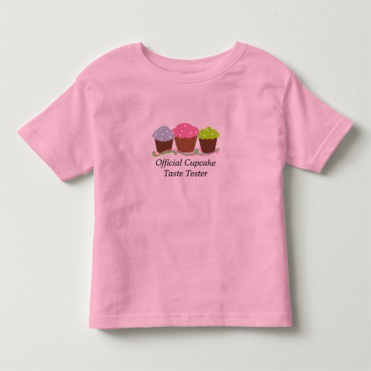 カップケーキ - テイストテスター トドラーTシャツ (正面)